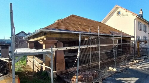 Les travaux du lavoir 